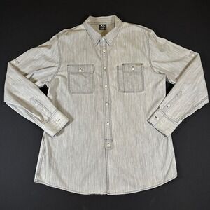 Oakley Tactical Shirt Mens Large Button Down Long Sleeve Gray